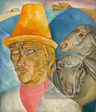  Dmitrijewitsch Malerei - der Hirte in den Bergen 1920 Boris Dmitrijewitsch Grigorjew